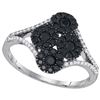 Image 1 : 10KT White Gold 0.72CTW BLACK DIAMOND FASHION RING