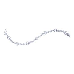 925 Sterling Silver White 0.50CT DIAMOND FASHION BRACEL