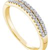 Image 1 : 14KT Yellow Gold 0.20CTW DIAMOND FASHION BAND
