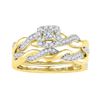 Image 1 : 10K Yellow-gold 0.33CTW-Diamond FASHION RING