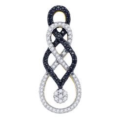 10K Yellow-gold 0.35CT DIAMOND FASHION PENDANT