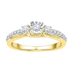 10K Yellow-gold 0.33CTW DIAMOND FASHION RING