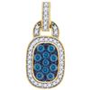 Image 1 : 10K Yellow-gold 0.45CTW DIAMOND MICRO-PAVE PENDANT