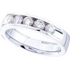 Image 1 : 14KT White Gold 0.49CT-Diamond FASHION RING
