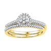 Image 1 : 10K Yellow-gold 0.33CTW DIAMOND BRIDAL SET