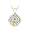 Image 1 : 10K Yellow-gold 0.50CTW DIAMOND FASHION PENDANT