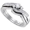 Image 1 : 10KT White Gold 0.25CTW DIAMOND FASHION RING