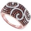 Image 1 : 10KT Rose Gold 0.90CTW DIAMOND FASHION RING