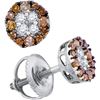 Image 1 : 10KT White Gold 0.33CT DIAMOND FASHION EARRING