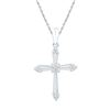 Image 1 : 10KT White Gold 0.10CTW DIAMOND FASHION PENDANT