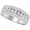 Image 1 : 10KT White Gold 0.30CTW DIAMOND FASHION RING