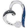 Image 1 : 925 Sterling Silver White 0.03CTW DIAMOND FASHION PENDA