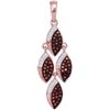 Image 1 : 10KT Rose Gold 0.25CTW DIAMOND FASHION PENDANT