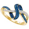 Image 1 : 10K Yellow-gold 0.25CT DIAMOND MICRO-PAVE BAND