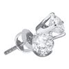 Image 1 : 14KT White Gold 0.20CTW FINE ROUND DIAMOND EARRINGS