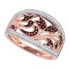 Image 1 : 10K Yellow-Gold 0.25CTW DIAMOND MICRO-PAVE RING