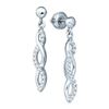 Image 1 : 10KT White Gold 0.28CT DIAMOND FASHION EARRINGS