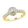Image 1 : 10K Yellow-gold 0.40CTW DIAMOND FASHION RING