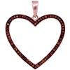 Image 1 : 10KT Rose Gold 0.20CTW DIAMOND HEART PENDANT