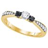 Image 1 : 10K Yellow-gold 0.39CTW DIAMOND FASHION RING