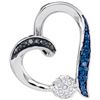 Image 1 : 925 Sterling Silver White 0.03CTW DIAMOND FASHION PENDA