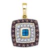 Image 1 : 10KT Yellow Gold 0.40CTW DIAMOND MICRO-PAVE PENDANT