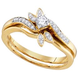 10K Yellow-gold 0.26CTW DIAMOND FASHION RING