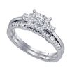 Image 1 : 10KT White Gold 0.32CTW DIAMOND BRIDAL SET