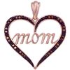 Image 1 : 10KT Rose Gold 0.07CTW DIAMOND HEART PENDANT