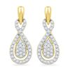 Image 1 : 10K Yellow-gold 0.33CTW DIAMOND FASHION EARRING