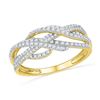 Image 1 : 10K Yellow-gold 0.50CTW DIAMOND FASHION BAND