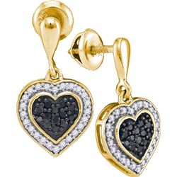 10K Yellow-gold 0.50CTW DIAMOND MICRO PAVE EARRING