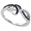 Image 1 : 10KT White Gold 0.20CTW DIAMOND FASHION RING