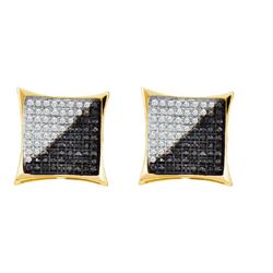 10KT Yellow Gold 0.75CTW DIAMOND MICRO PAVE EARRING