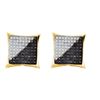 Image 1 : 10KT Yellow Gold 0.75CTW DIAMOND MICRO PAVE EARRING