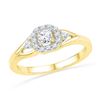 Image 1 : 10K Yellow-gold 0.30CTW DIAMOND FASHION RING