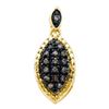 Image 1 : 10KT Yellow Gold 0.20CTW COGNAC DIAMOND FASHION PENDANT