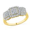 Image 1 : 10K Yellow-gold 0.50CTW DIAMOND FASHION RING