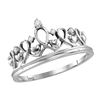 Image 1 : Sterling Silver Womens Round Diamond Tiara Crown Prince