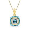 Image 1 : 10K Yellow-gold 0.33CTW DIAMOND FASHION PENDANT