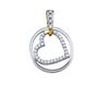 Image 1 : 10KT White Gold Two Tone 0.20CTW ROUND DIAMOND HEART PE