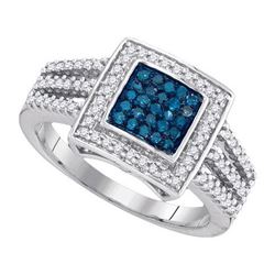 10KT White Gold 0.50CTW DIAMOND FASHION RING