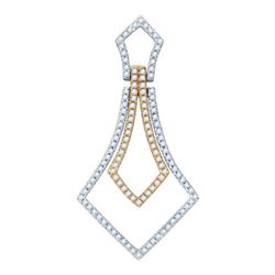 14K White-gold 0.43CTW DIAMOND FASHION PENDANT