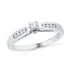 Image 1 : 10KT White Gold 0.20CTW DIAMOND FASHION RING