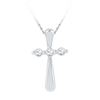 Image 1 : 10KT White Gold 0.15CTW DIAMOND FASHION PENDANT