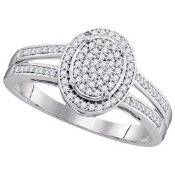 10KT White Gold 0.25CTW DIAMOND BRIDAL RING