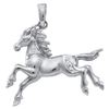 10KT White Gold 0.05CTW DIAMOND HORSE PENDANT