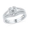 Image 1 : 10KT White Gold 0.33CTW DIAMOND FASHION BRIDAL SET
