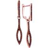 Image 1 : 10KT Rose Gold 0.25CTW DIAMOND MICRO-PAVE EARRING