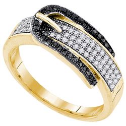 10K Yellow-gold 0.25CTW DIAMOND FASHION RING